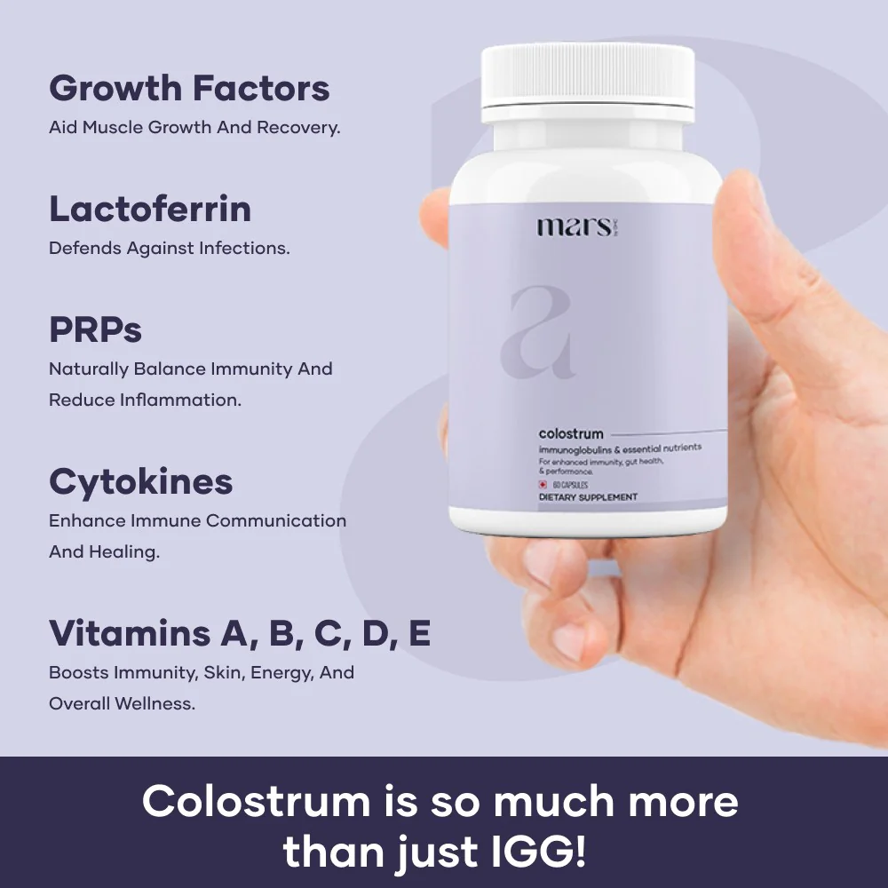 Mars Colostrum Capsules – Immune Boost, Gut Health, and Muscle Recovery Support 2 Mars Colostrum Capsules – Immune Boost, Gut Health, and Muscle Recovery Support