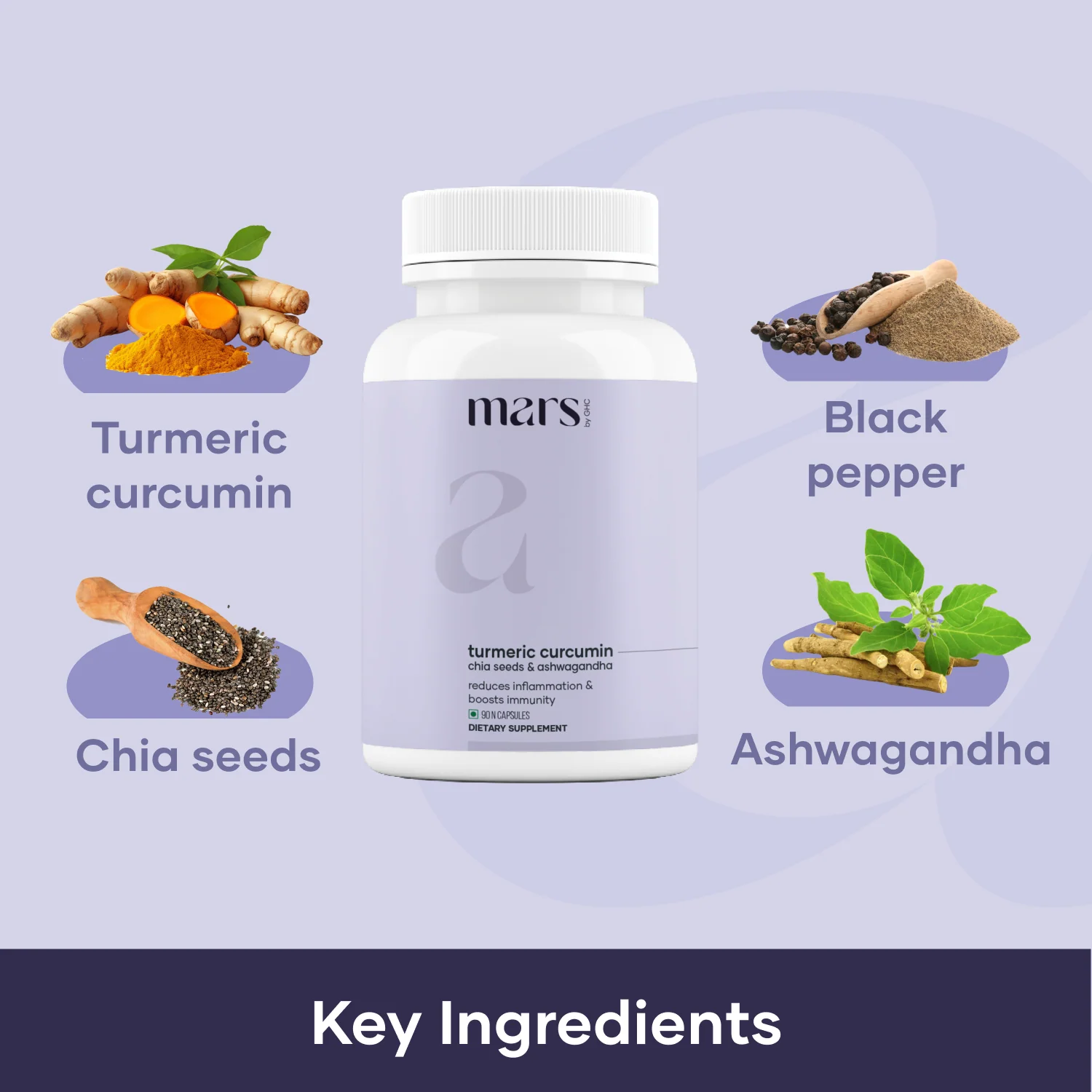 Mars Turmeric Curcumin Caps: Powered with Chia Seeds & Ashwagandha 4 Mars Turmeric Curcumin Caps: Powered with Chia Seeds & Ashwagandha