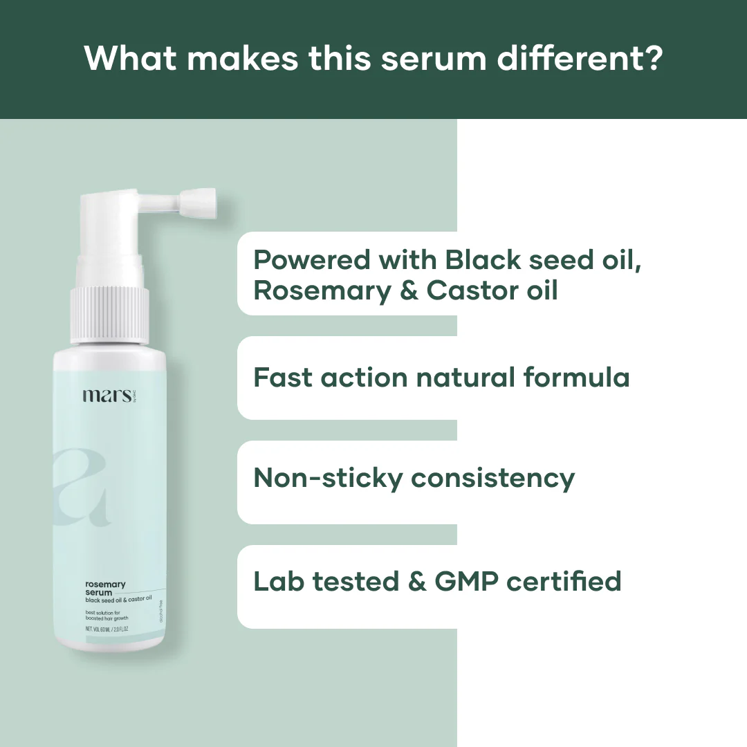 Mars Hair Growth Serum: Powered with Black Seed Oil, Rosemary, and Castor Oil 4 Mars Hair Growth Serum: Powered with Black Seed Oil, Rosemary, and Castor Oil